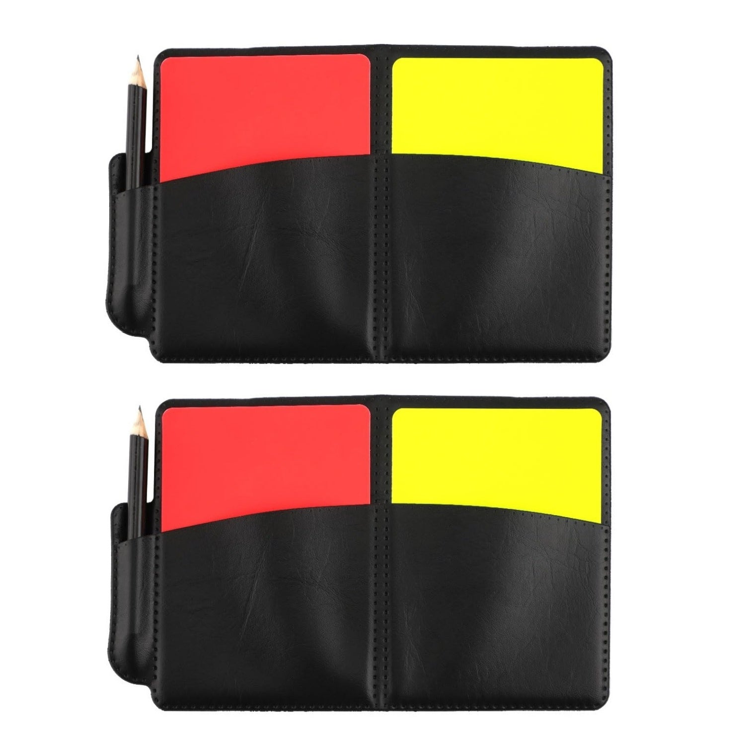 Soccer Referee Card Set, 2-Pack Red and Yellow Cards with Record Paper ,Warning Referee Kit for Football Volleyball Rugby Baseball Matches